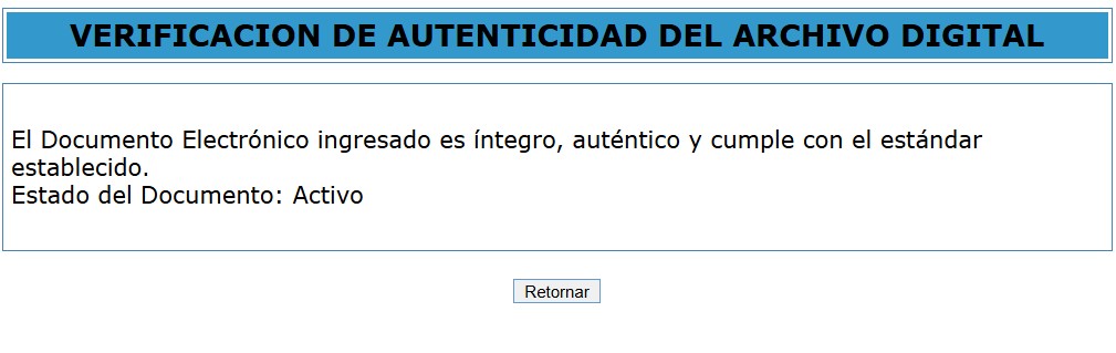 CONSULTA DE VALIDEZ DE COMPROBANTE
