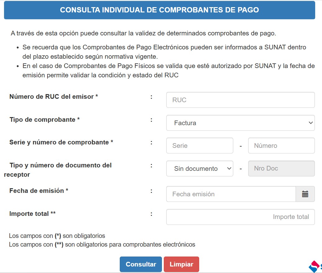 CONSULTA DE AUTENTICIDAD DE COMPROBANTE DE PAGO