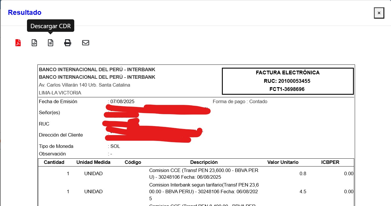 CONSULTA DE COMPROBANTE DE PAGO